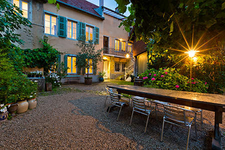 Extérieur de la maison d’hôtes Les Jardins sur Glantine